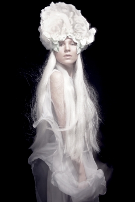 Marble“白毛女”-俄罗斯叶卡特琳堡年轻的天才设计师Mary Krotova时尚摄影师作品