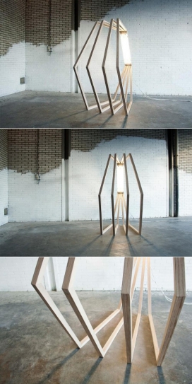 几何木质窗框-荷兰Jorge Penadés设计师作品