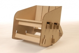 10mm折叠纸板摇椅-澳大利亚墨尔本Brandon Liew家具品牌设计师作品