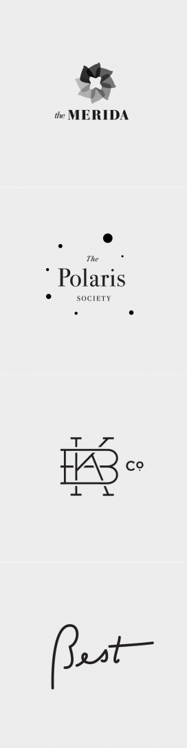 漂亮的字母几何图形企业LOGO标识设计