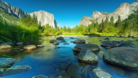 美国加利福尼亚州优胜美地国家公园自然景观壁纸