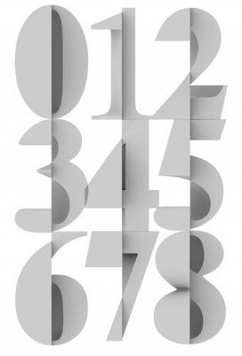 Multiply type数字字母排版设计