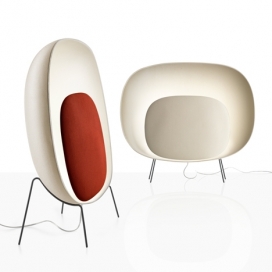 威尼斯设计师Luca Nichetto作品-一盏灯的高度大小类似椅子的电视