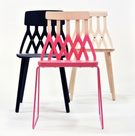 米兰家具展展出的金属框架可堆叠色彩椅-芬兰设计师Sami Kallio(萨米卡里奥)作品