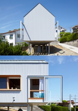 日本奈良市4N小房子建筑-里面容纳一对夫妇和他们的两个孩子