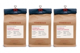 Fernwood Coffee咖啡食品简单和优雅纸袋包装设计