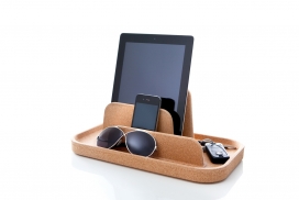 软木“岛”-苹果电子设备软木托盘-可以存放你的钥匙，太阳镜，手机和钱包