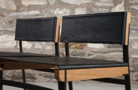 餐饮凳-绘图灵感来自桥梁索具设备和经典的椅