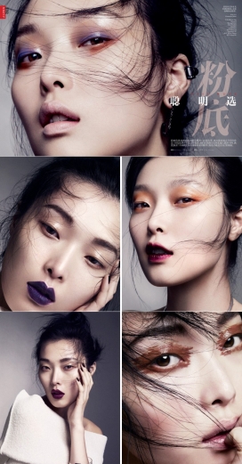 Vogue中国-宋熙金-化妆艺术家Fredrik Stambro打造的妆容美女，