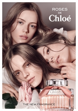 Chloé玫瑰香水运动平面广告系列-灵感来自心脏的香味玫瑰
