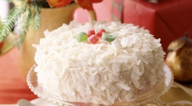 漂亮的白色蛋糕