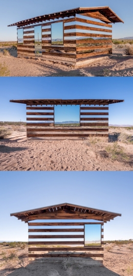 沙漠透明小木屋