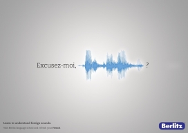 学会理解外国的声音-Berlitz贝立兹一对一英语口语平面广告