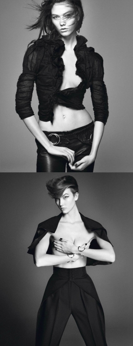克洛斯-Vogue巴黎-黑白时尚造型时装秀