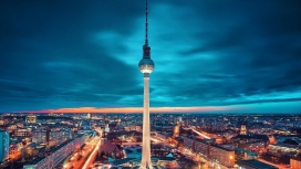 柏林WS电视塔夜景壁纸