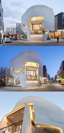 四四方方观景平台圆形公寓-韩国建筑师Moon Hoon(月亮勋)作品