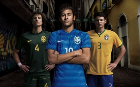 三人组-2014世界杯巴西队壁纸下载