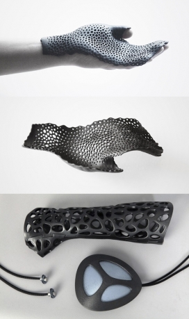 3D打印网状定型手套设计