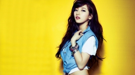 韩国黑秀发美女明星裴秀智Suzy女歌手模特壁纸