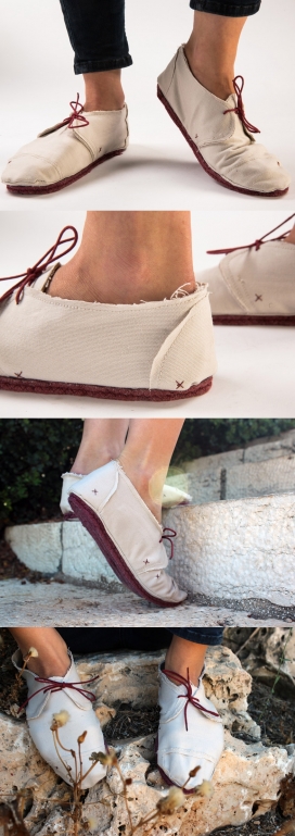 一次性帆布层布鞋设计-以色列Lou Moria设计师作品