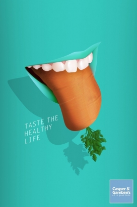 品味健康生活-Casper&Gambinis平面广告