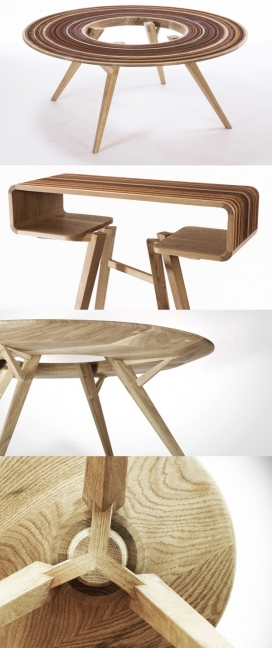 砂纸制造的家具-色列工业设计师Avi Fedida created作品-灵感来自于自然磨损所造成的时间。