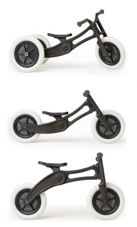 孩子们的三轮自行车-创造了双横臂式自行车，高度可调，增长了孩子的乐趣，从三轮车到自行车也很容易转换，小到一个三轮车，大到一个自行车