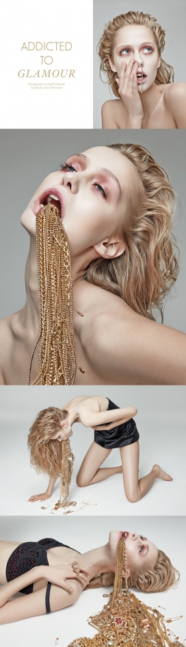 阿纳斯塔西-拜金女的魅力-时尚金银珠宝首饰人像广告