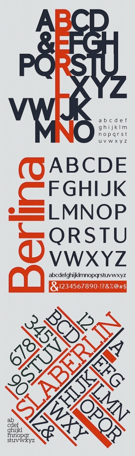 Berlin-几何字体排版设计