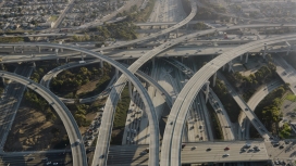 错综复杂的洛杉矶高速公路