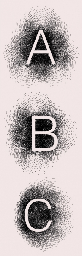 Magnetic Font-围绕磁铁的螺纹磁性字体设计