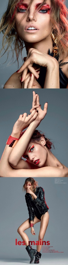 XOXO杂志-红白黑现代时尚彩妆女装风格