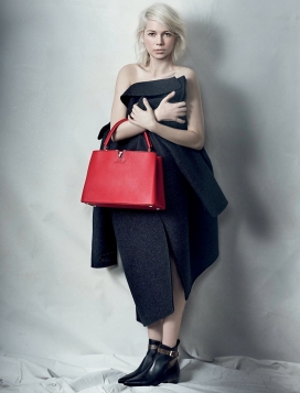 米歇尔・威廉姆斯-带来的2015-路易威登Louis Vuitton包包最新广告-引入新草莓和紫红色调颜色