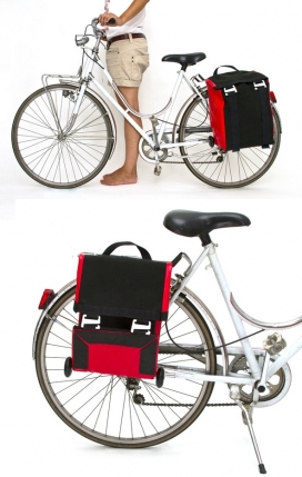 Hackenporsche城市便携行李箱交通工具-自行车设计