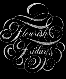 Flourish Fridays花纹字母字体设计