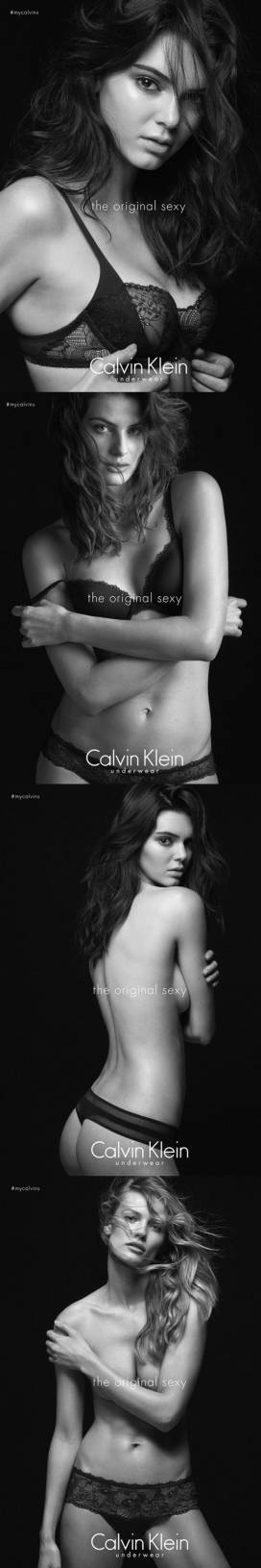 Calvin Klein-诱人的美诱蕾丝黑白女性泳装透镜