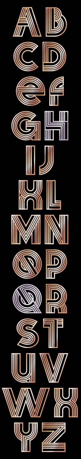 GOLD Font-金色字体设计