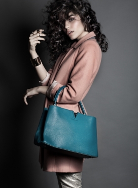 Louis Vuitton路易威登2015新款包包时尚广告人像