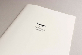 Equipe font family-常规大胆的手工绘制字体宣传册设计