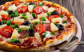 高清晰海鲜美味披萨PIAZZA食物照片壁纸下载