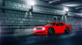 高清晰红色2015道奇挑战者SRT汽车壁纸