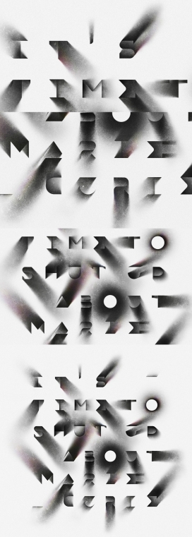 Wired-立体投影字体印刷术插图