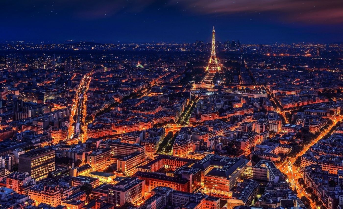高清晰巴黎夜景壁纸 欧莱凯设计网 08php Com