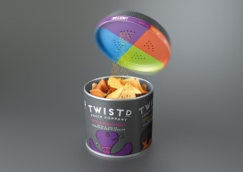 缤纷多彩美味的TWISTD薯片-使其更容易混搭的味道，可以不同寻常的搭配小吃和风味
