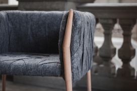 Armchair Woo-毛毡胶合板扶手椅设计