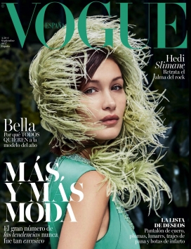 Bella Hadid的时尚西班牙2017年9月封面故事