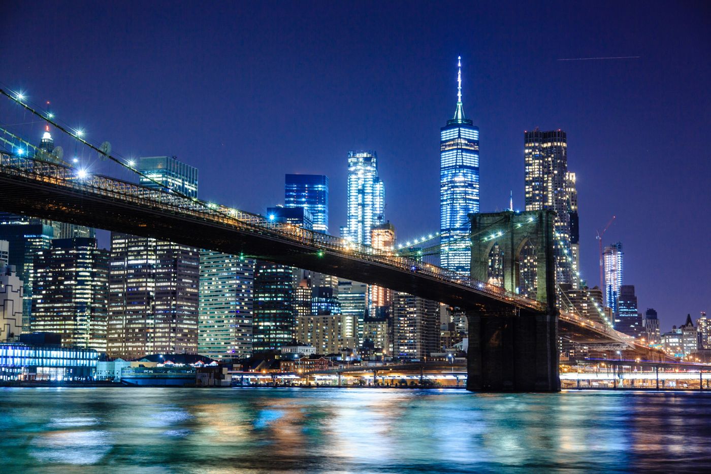 高清晰纽约城市夜景壁纸 手机移动版