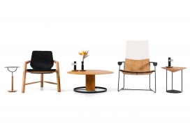 平衡混合材料的椅子家具