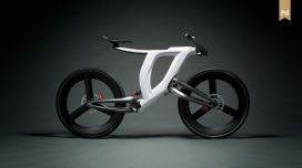 Furia-西班牙枢纽中心转向概念自行车-这是碳纤维复合材料和3D打印材料之间的技术融合。