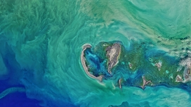 高清晰俯拍北里海海洋国家公园壁纸